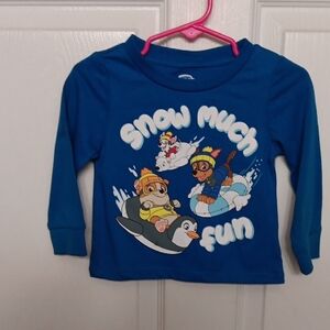Blue Kids Shirt with Fun Cartoon Print